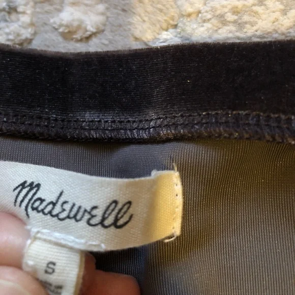 🖤 Madewell Velvet Velour Long Sleeve Balloon Sweatshirt - Picture 4 of 7